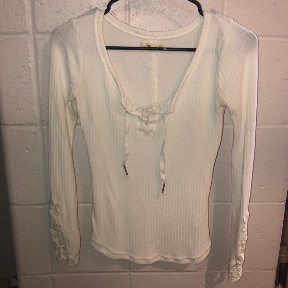 White Hollister long-sleeve